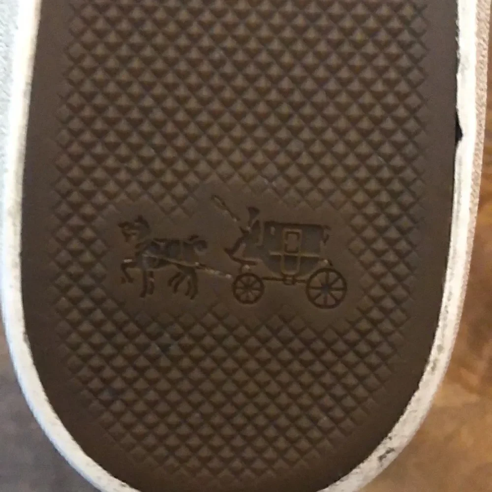 COACH brown “Empire” canvas sneakers brown size 8B
